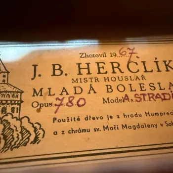 Mistrovské housle J.B.Herclík